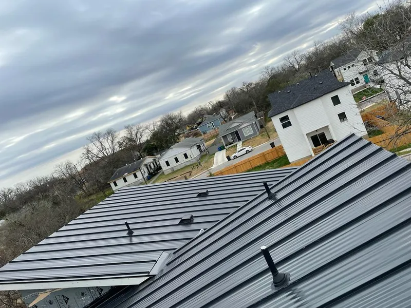Standing seam metal roof panels with vents for Skylight Repair in Dunbar